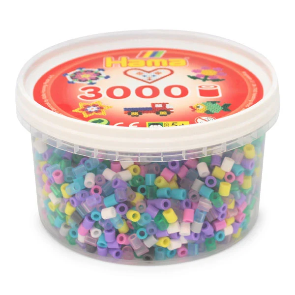 Hama Midi Beads in bucket, 3000pcs - Buy hama beads here